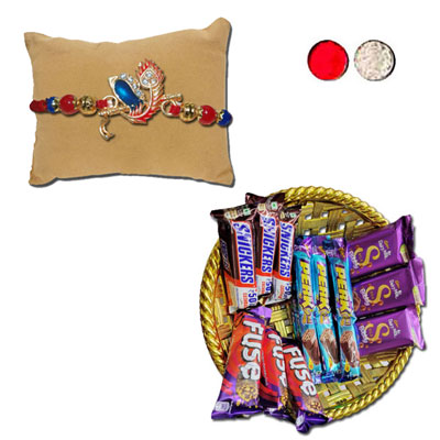 "RAKHI -AD 4090 A, Choco Thali - code RC04 - Click here to View more details about this Product